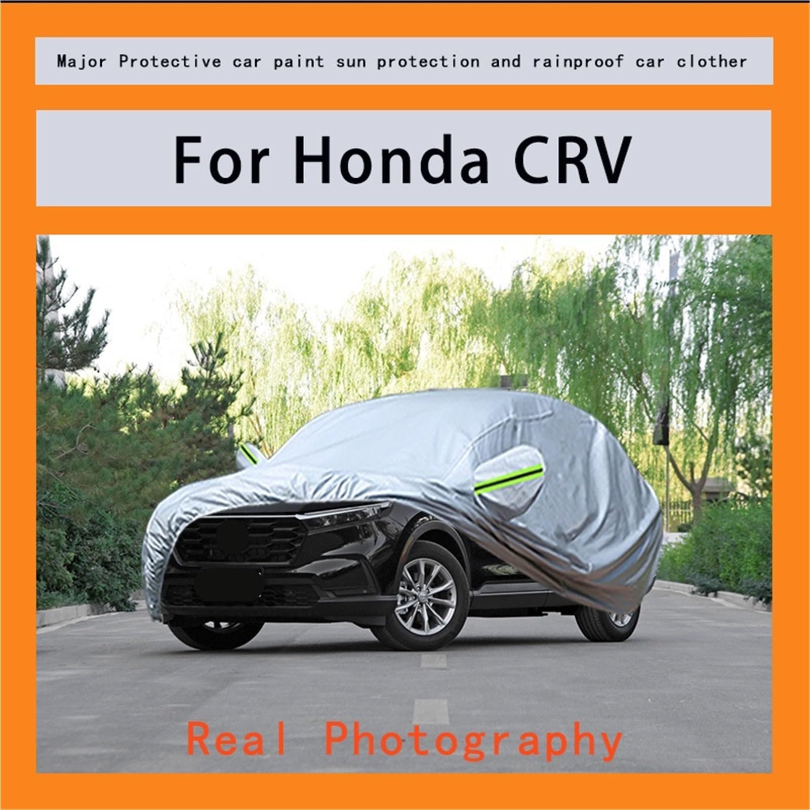 pokrowce samochodowe Pasuje do Honda CRV Pokrowiec przeciwdeszczowy Mróz Śnieg Kurz Wodoodporna ochrona Zewnętrzne pokrowce ochronne samochodowe Anty UV