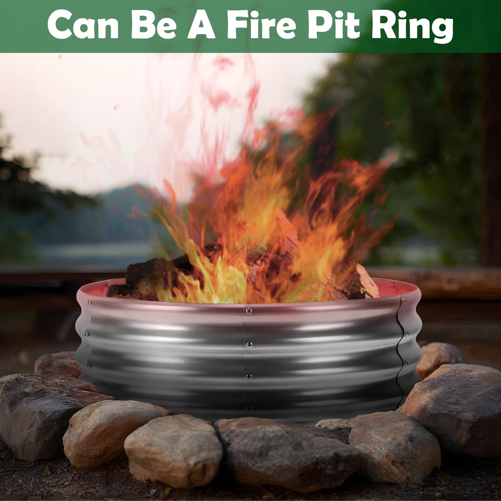 Galvanized Garden Beds & Fire Pit Ring - PINPON -4