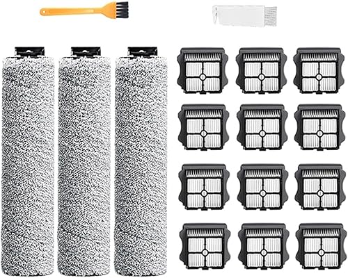 Floor Washer Handheld Vacuum Soft Roller Brush Hepa Filter Kit Cordless Wet Dry, Compatible for TINECO Ifloor 3 Floor One S3