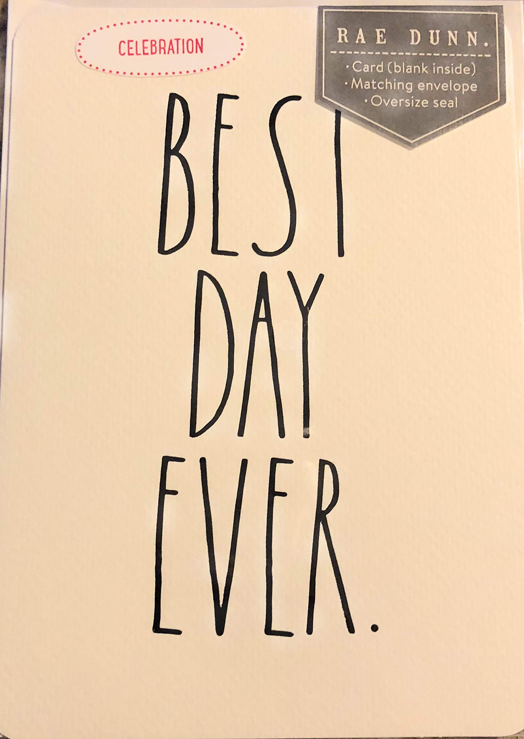 Rae DunnBest Day Ever Card