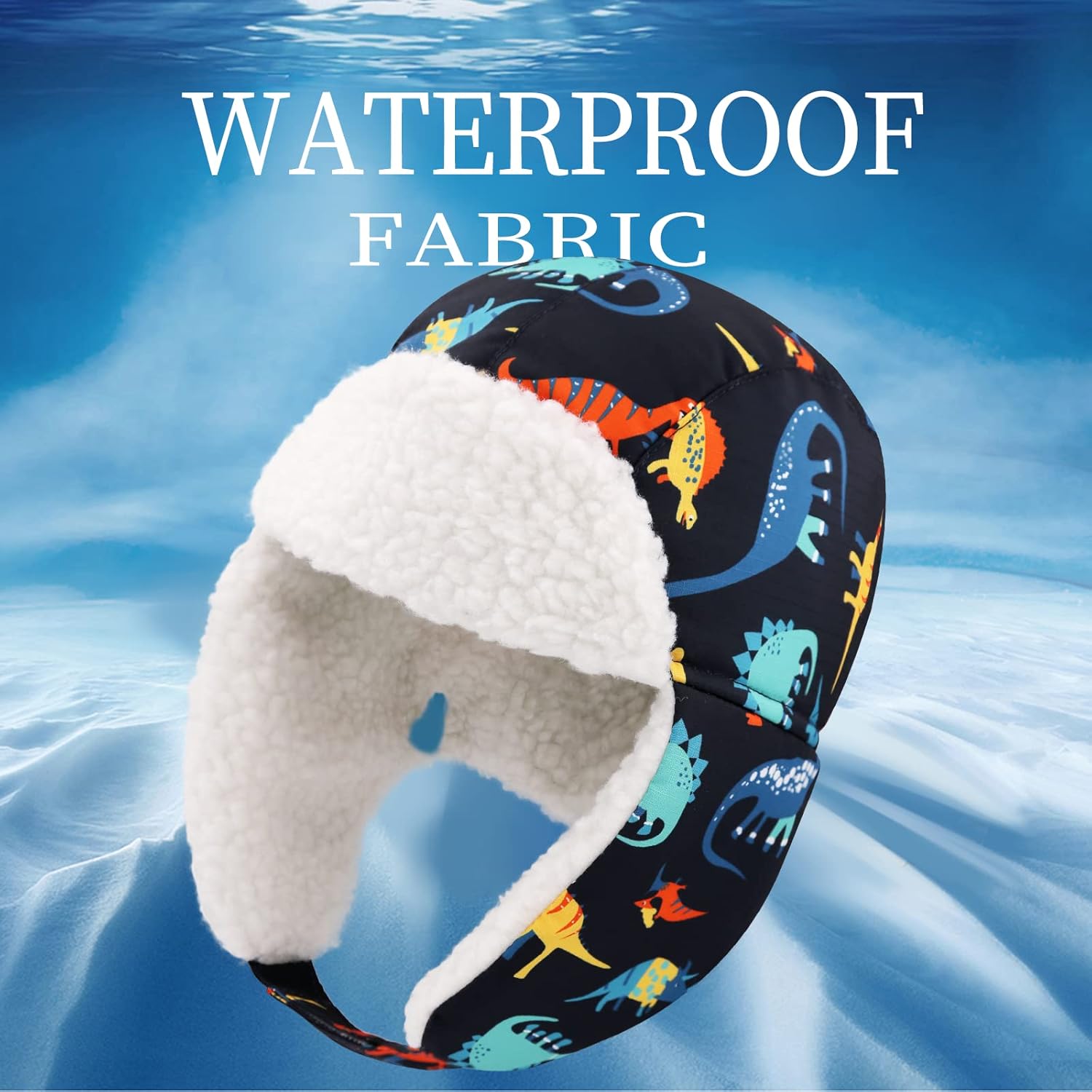 BAVST Winter Trapper Hat for Boys Girls Waterproof Warm Baby Toddler Ushanka Fleece Beanie Hats for 6M-6T - Image 2