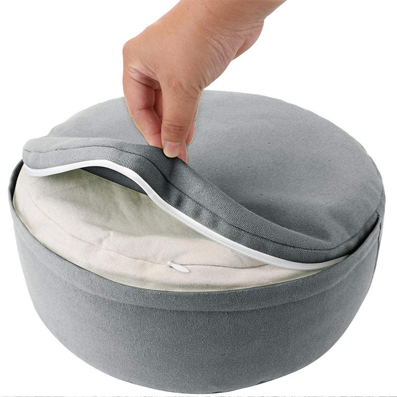 F Fityle Cuscino da Meditazione Cuscino da Pavimento Rotondo, Morbido e Confortevole, con Cerniera, Cuscino da Meditazione per casa, Balcone, Ufficio, Donne