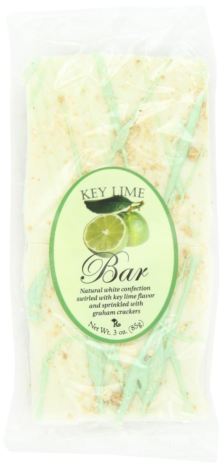 Traverse Bay Confections Key Lime Chocolate Bar, 3Ounce