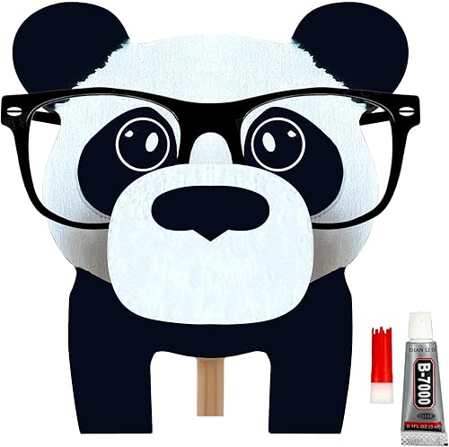 Soporte creativo para lentes de animal, divertido soporte para anteojos para mascotas, bonito soporte de madera hecho a mano para lentes, soportes