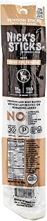 Nick's Sticks | 100% Grass-Fed Venison Sticks | Made in the USA | Gluten Free | Paleo | Keto | Whole30 Approved | No soy Antibiotics or Hormones (12-1.7 oz. Packages of 2 Sticks)