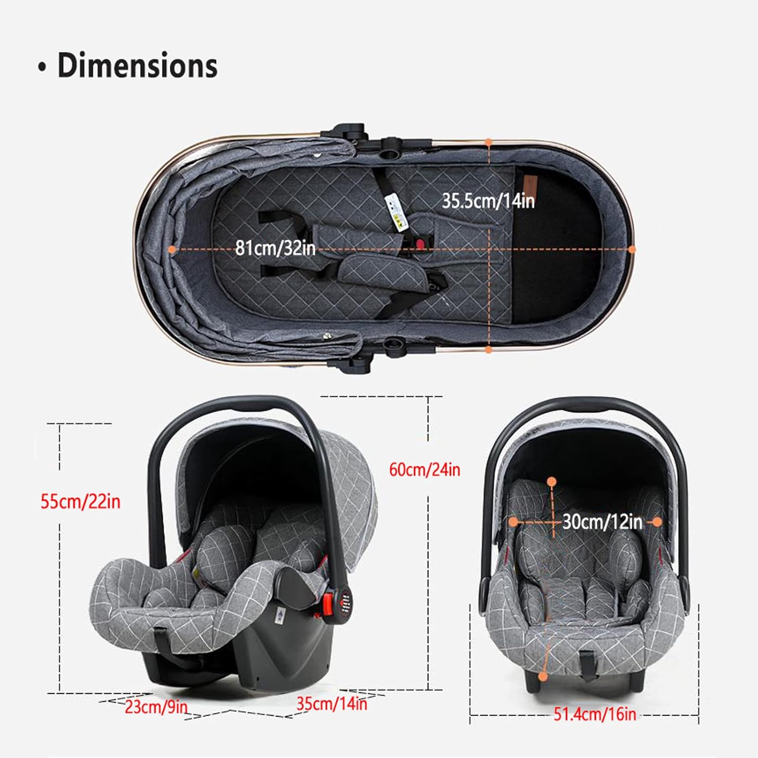 Buy LOUYUPEE Lightweight Stroller with Reversible OneHand