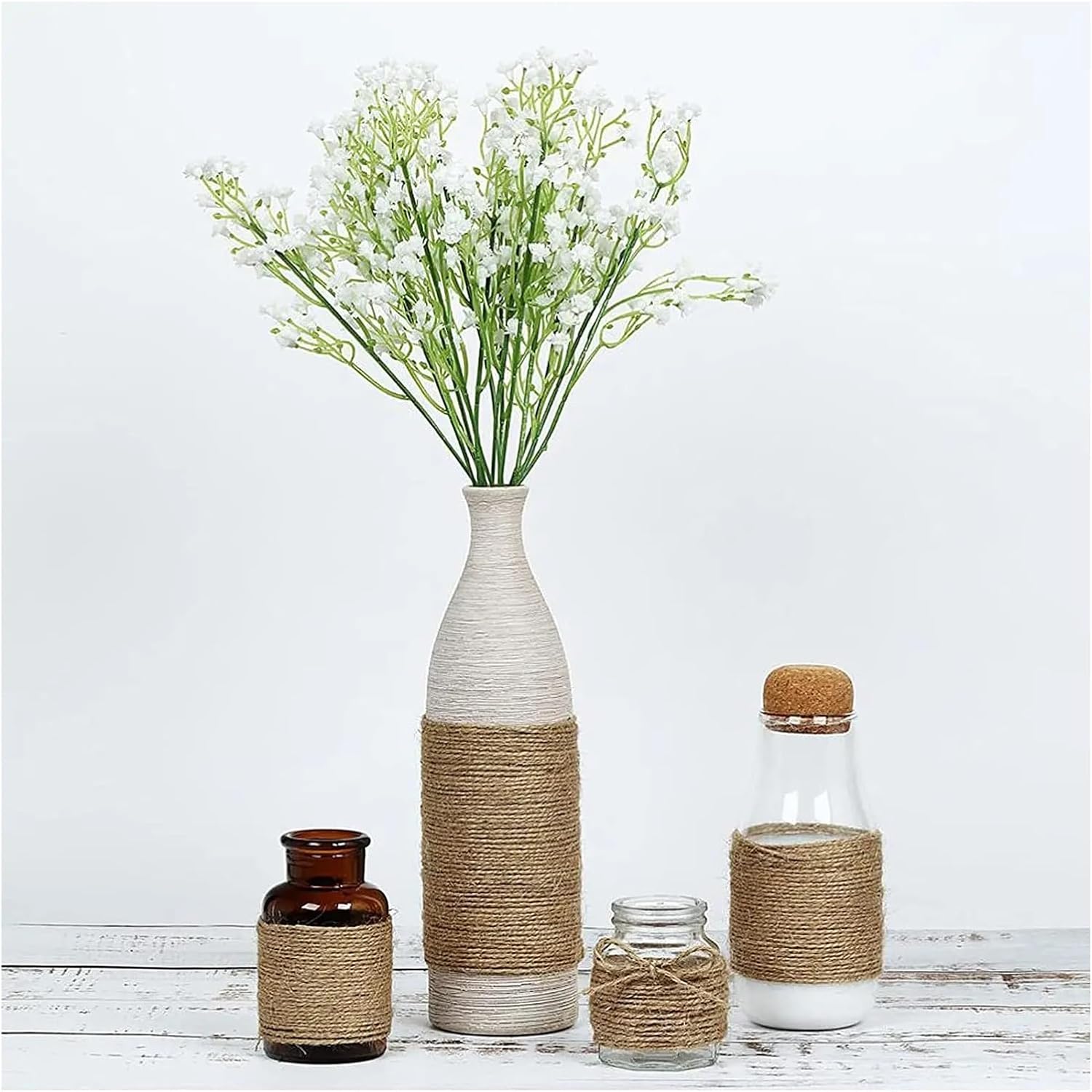 100m Jute Rope Twine, Rope for Crafts, Durable Jute Rope, Gift Packaging, Home Decoration, Gardening 2mm Thick