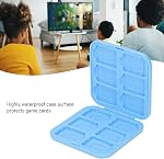 Game Card Case Shockproof Silicone Game Card Holder 12 Slot Storage Case for Switch Memory Cards Compact Waterproof Travel Organizer for Handheld Gamers