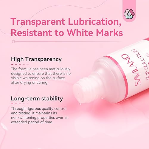 Miniatura 3 de Saviland Solución antideslizante de 6.1 fl oz para uñas de gel de poli Kit de solución de gel antiadherente para principiantes con doble cabeza para