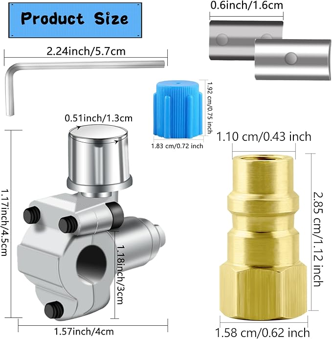 Kit de Válvula BPV-31 para Retrofit A/C, Adaptador R12 a R134a miniatura 3
