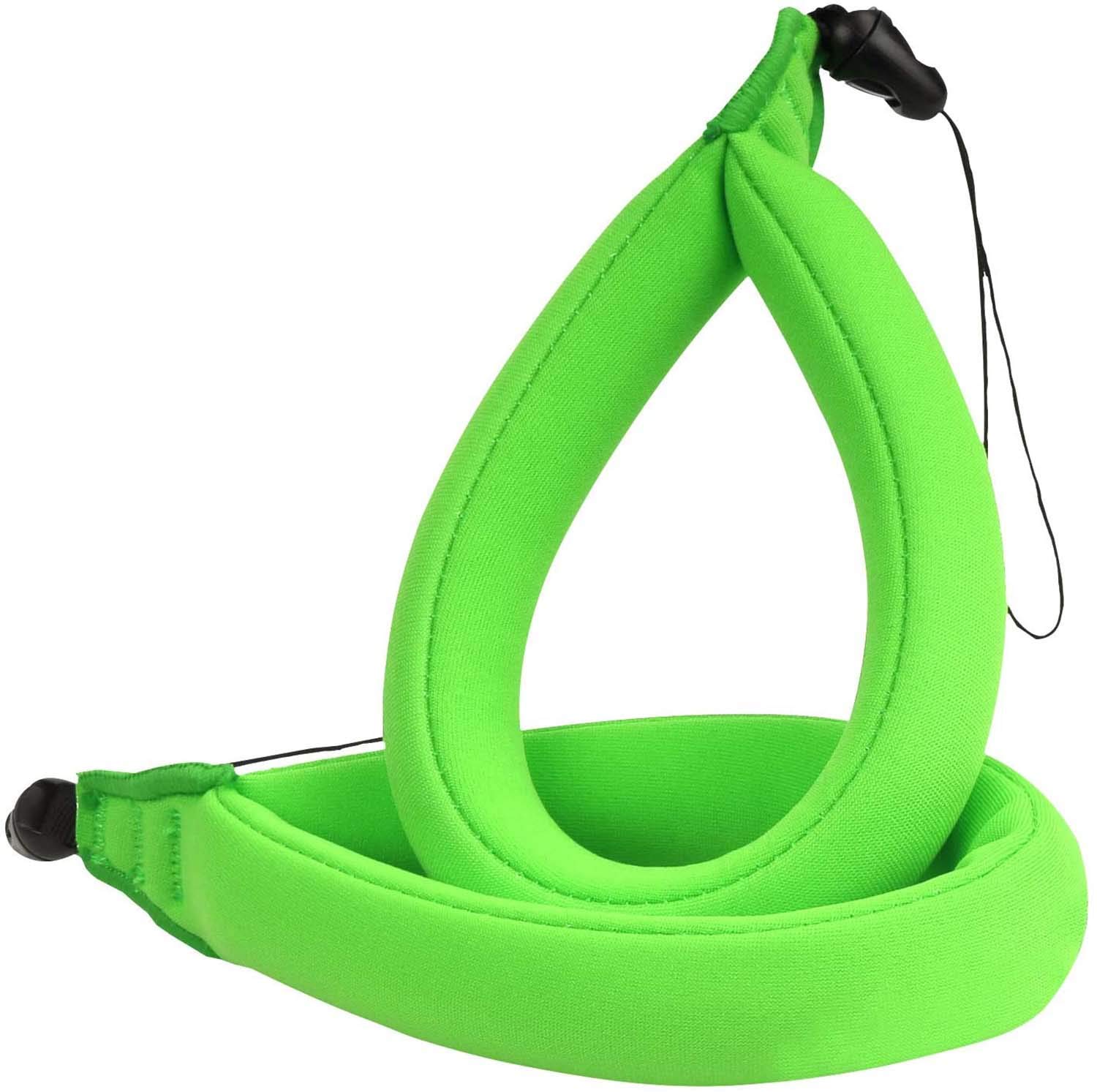 DELFINO Waterproof Camera Float, Universal Floating Strap Lanyard Wristband Hand Grip Works for Waterproof Life Underwater Digital Cameras Camcorders Phones Keys and Sunglasses (2 Pcs Green)