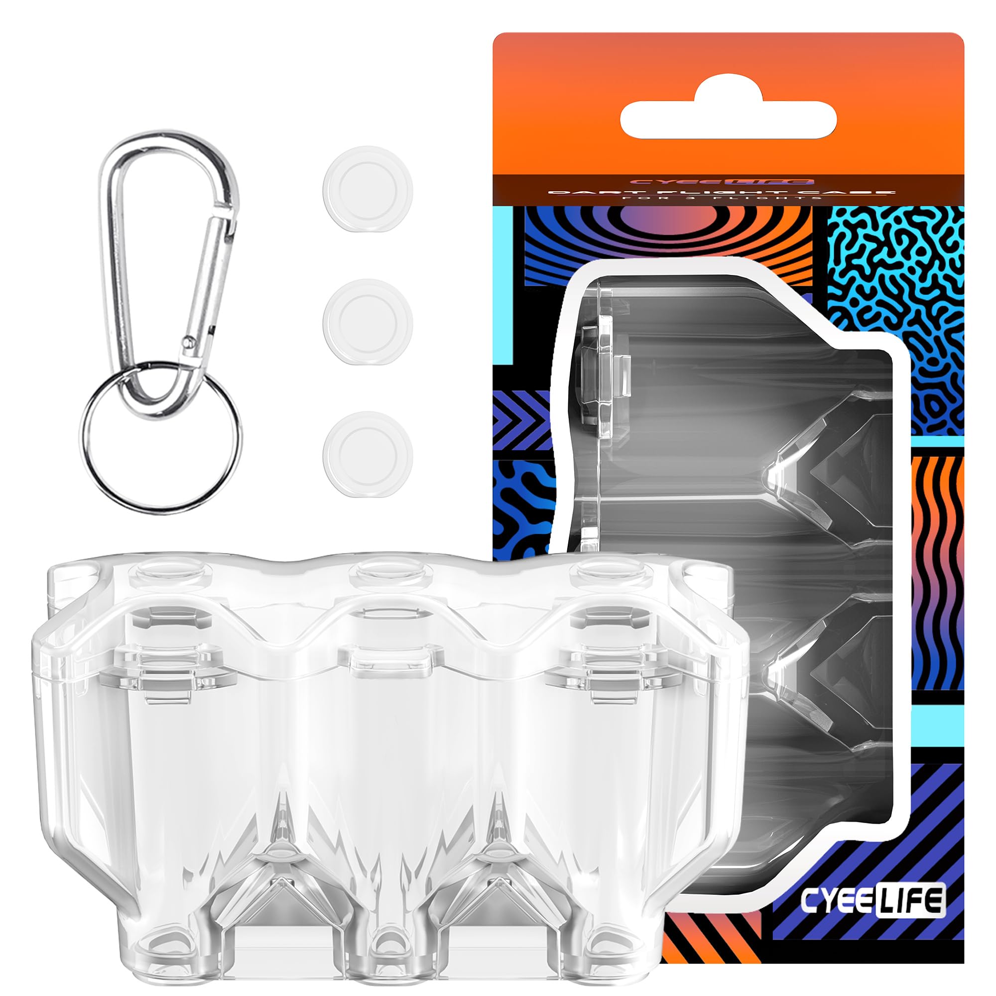 CyeeLife Darts Flights - Custodia per 3 flight, accessori per freccette