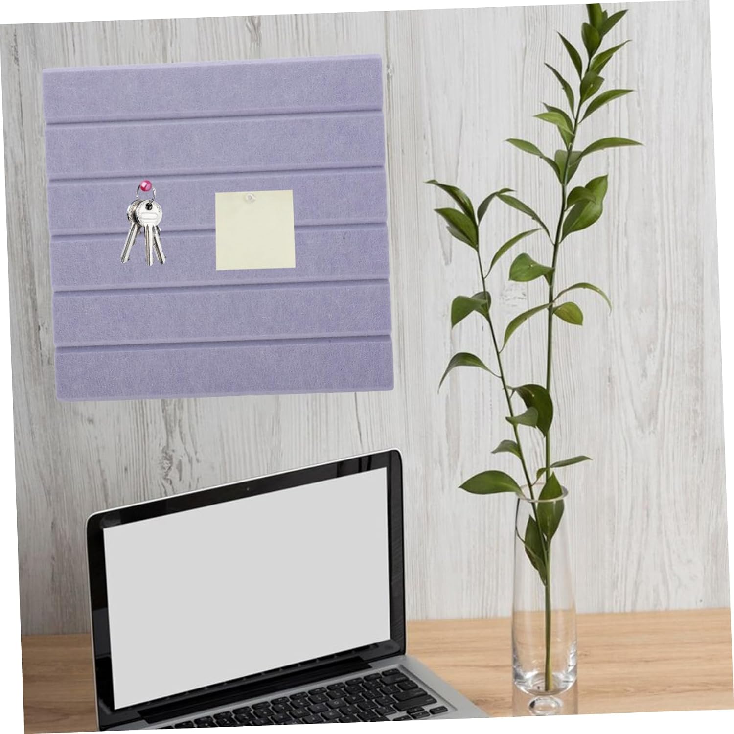 Veemoon 6pcs Felt Cork Board Tile Self-Adhesive Felt Tiles for Wall Bulletin Boards for Walls Decorative Cork