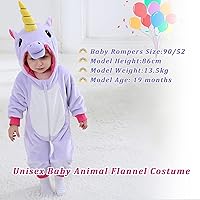 Vista 36 de TONWHAR - Mameluco con capucha, fantástico disfraz infantil de varios animales, como tigre o dinosaurio Multi