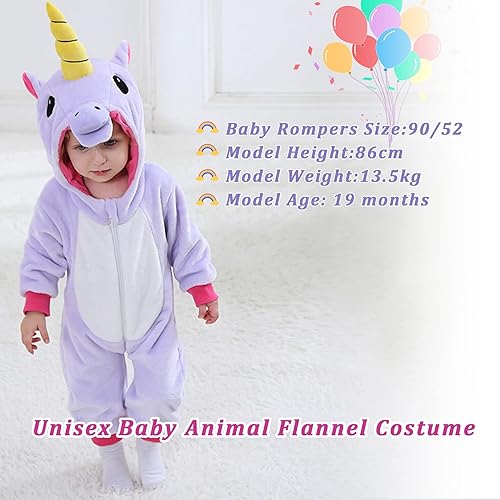 Miniatura 36 de TONWHAR - Mameluco con capucha, fantástico disfraz infantil de varios animales, como tigre o dinosaurio Multi