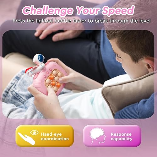 Miniatura 4 de Juego de luz para reventar, juguetes de mano para niños y adultos, juguetes sensoriales de apretar y reventar, juego de rompecabezas para aliviar el