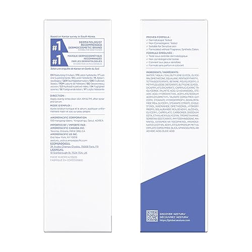 Miniatura 9 de AESTURA ATOBARRIER365 - Hidratante facial coreano ligero con ceramidas Fortalece la barrera, hidratación de rápida absorción, adecuado para pieles