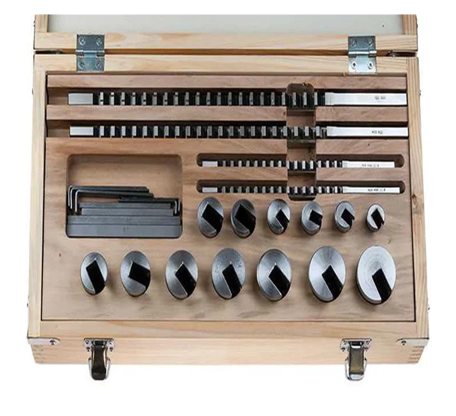 Juego de brochas de ranura de chaveta HSS de acero de alta velocidad métrico con casquillo guía for máquina herramienta de corte CNC para trabajos mecánicos