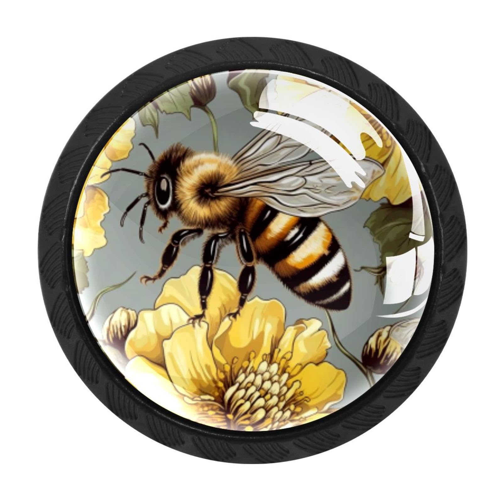 Chenzzzz Multicolored 01 4 Pack Starry Bee Kitchen Cabinet Knobs Drawer Knobs Dresser Knobs Matte Black Zinc Knobs Drawer Pulls Door Knobs Dresser Drawer Handles Knobs For Dresser Drawers