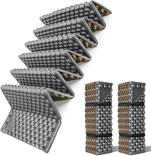 Foam Camping Pads for Hiking, Ultralight Foam Mattress Camping, Waterproof Soft Mat for Adults, Wide Picnic Yoga Mats, Folding Camping Pad for