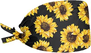 Working Cap with Sweatband Paisley Printed Adjustable Tie Back Hats for Women, One Size