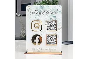 Custom Acrylic 3D Multi QR Code Sign: Effortless Scan-to-Pay for Your Business
