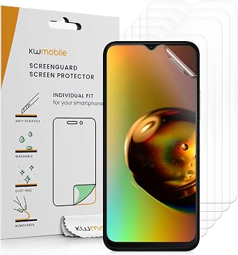 kwmobile Screen Protectors Compatible with Nokia C32 Screen Protector - 6X Ultra-Clear Transparent Phone Films