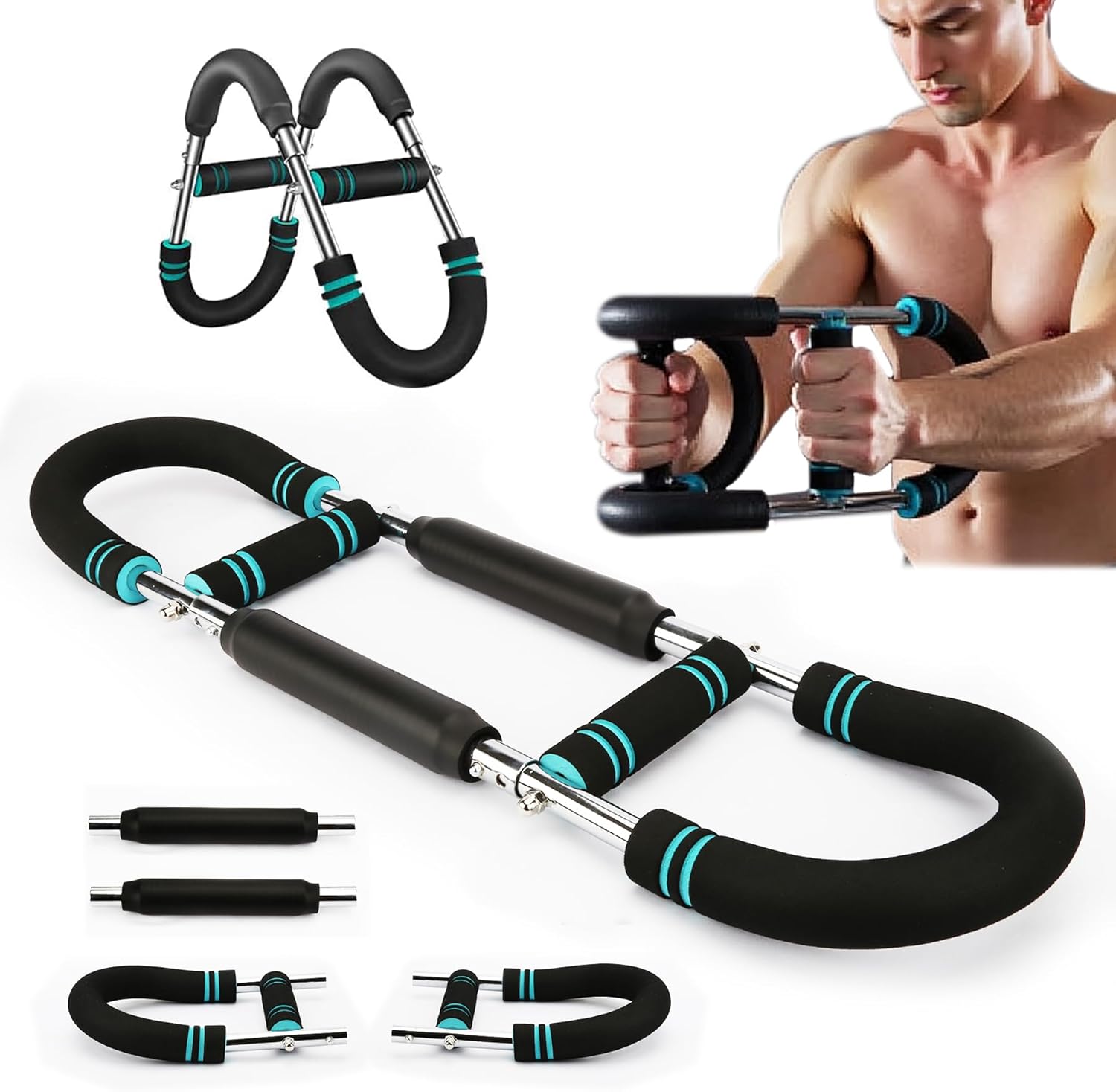 Twister Arm Trainer Arm Exerciser 80-110lb,Adjustable Chest Expander Portable Power Twister, Arm and Chest Exerciser, Home Fitness Upper Body Workout Tool