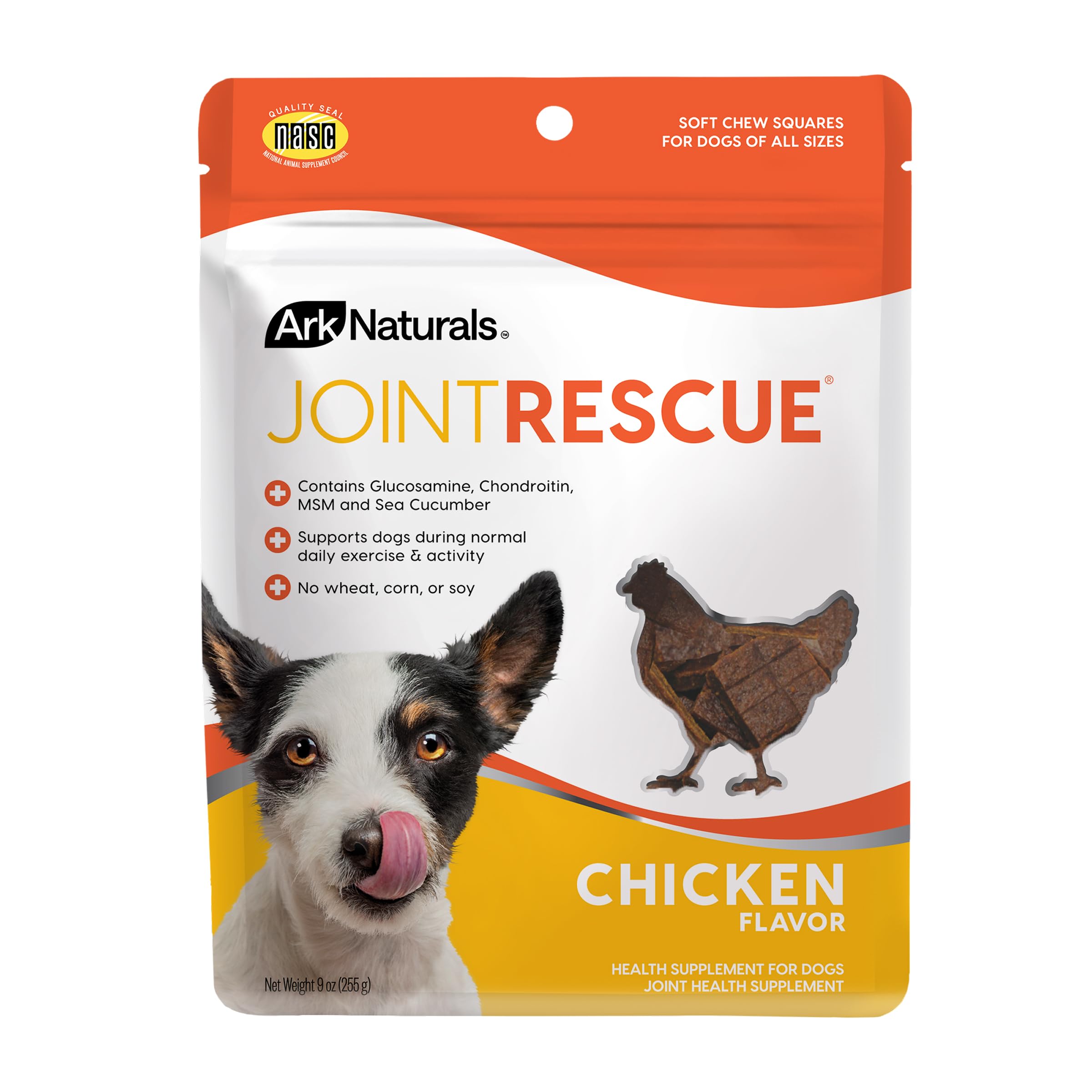 ARK NATURALS Sea Mobility Joint Rescue Chews Chicken 500 mg Glucosamine 9 oz Bag