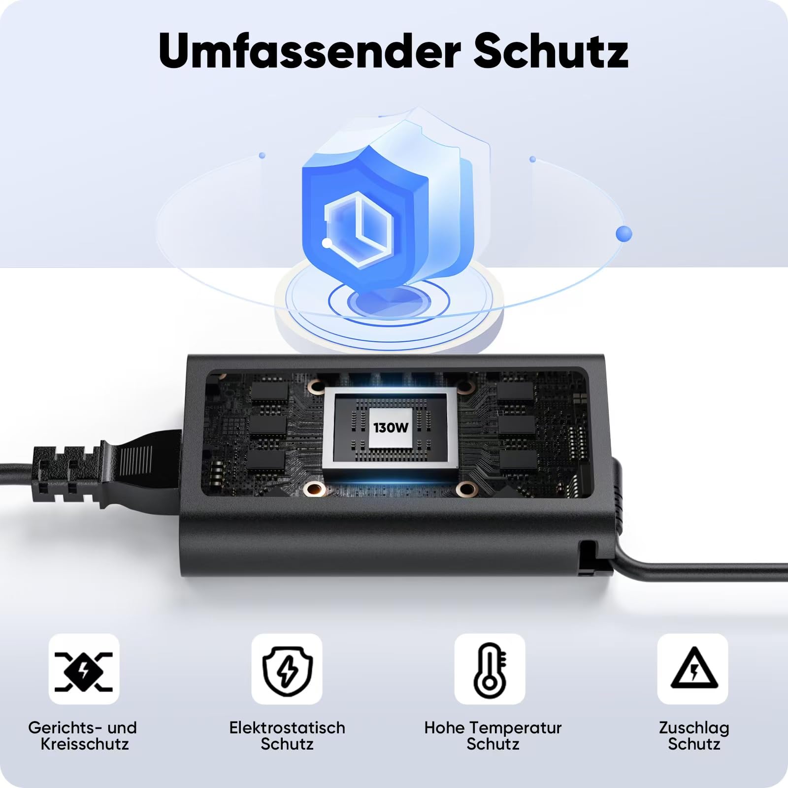 130W USB C Netzteil Laptop Ladekabel für Dell XPS 15 2in1 9575 9500 9510 9520 9530 XPS 17 9700 9710 9720 9730 Precision 5530 5550 5560 5570 5750 5760 5770 3560 3550 3551 Latitude 7410 9410 5420 5520
