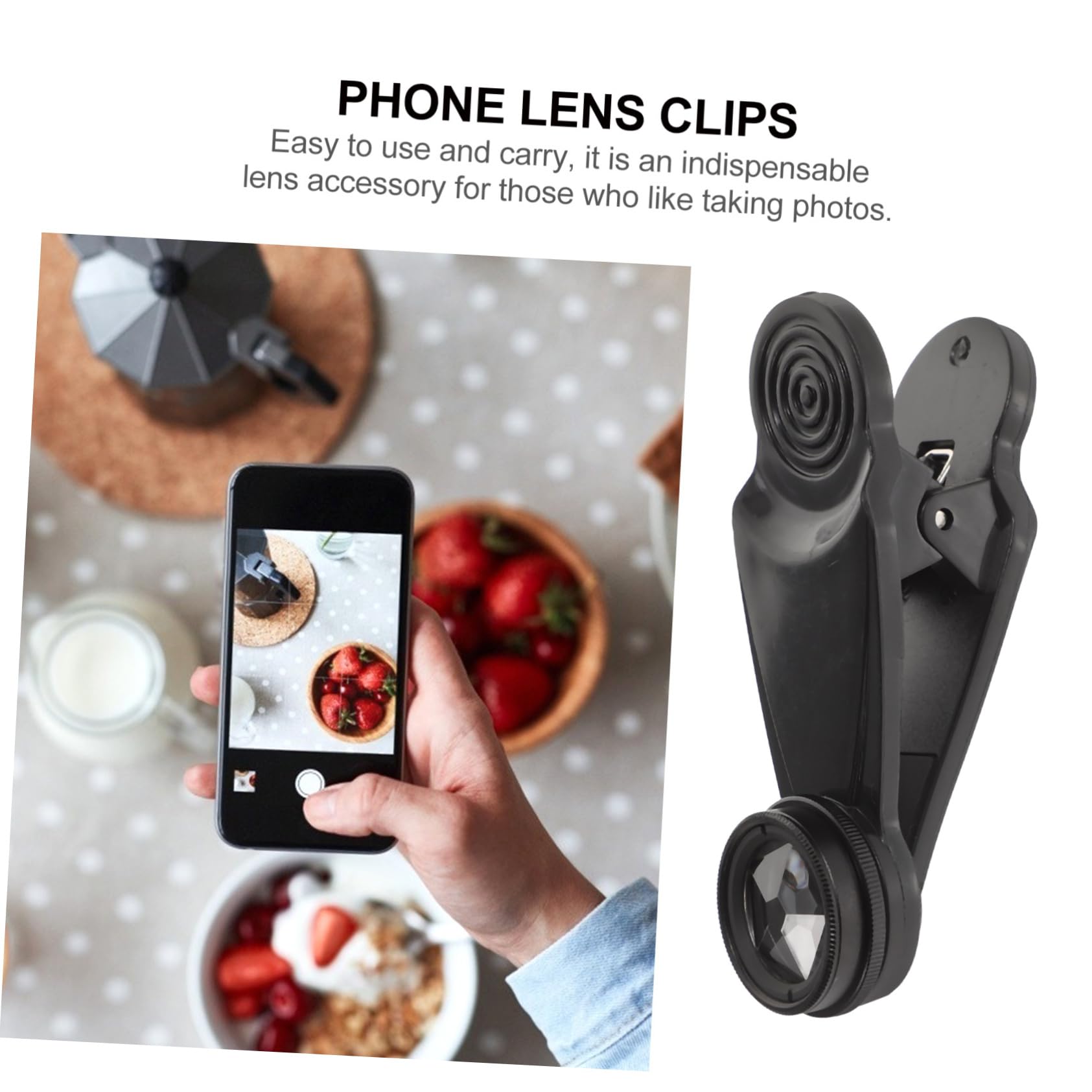 1set Kit Obiettivi Per Smartphone Lenti Grandangolari Macro e Fisheye Compatibili e Effetti Creativi Facile Installare e Utilizzare