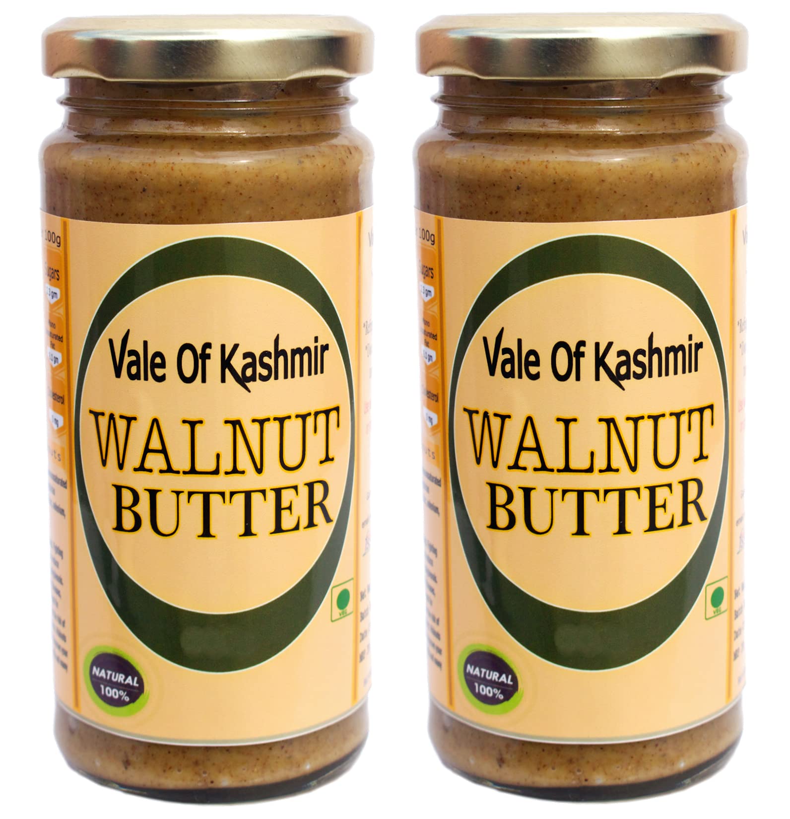 Vale Of Kashmir Walnut Butter 440 Gram | Natural Pure Walnut Butter | No Added Flavors Or Colors Pack of 2 (B09CMWPFXS) Amazon Price History, Amazon Price Tracker