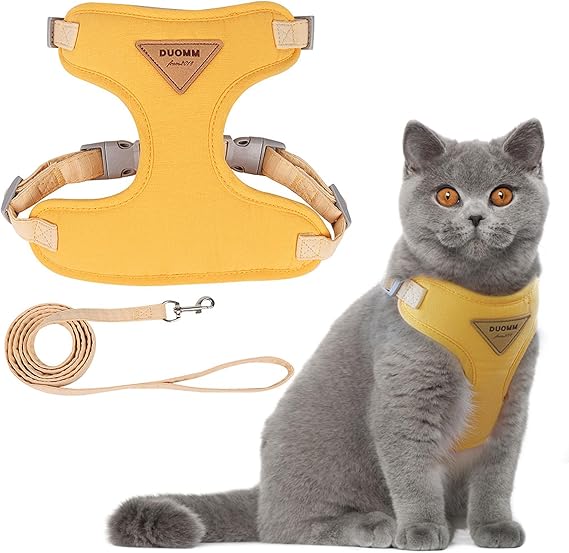 Escape Proof Cat Harness and Lead Set, Soft Mesh Puppy Harness