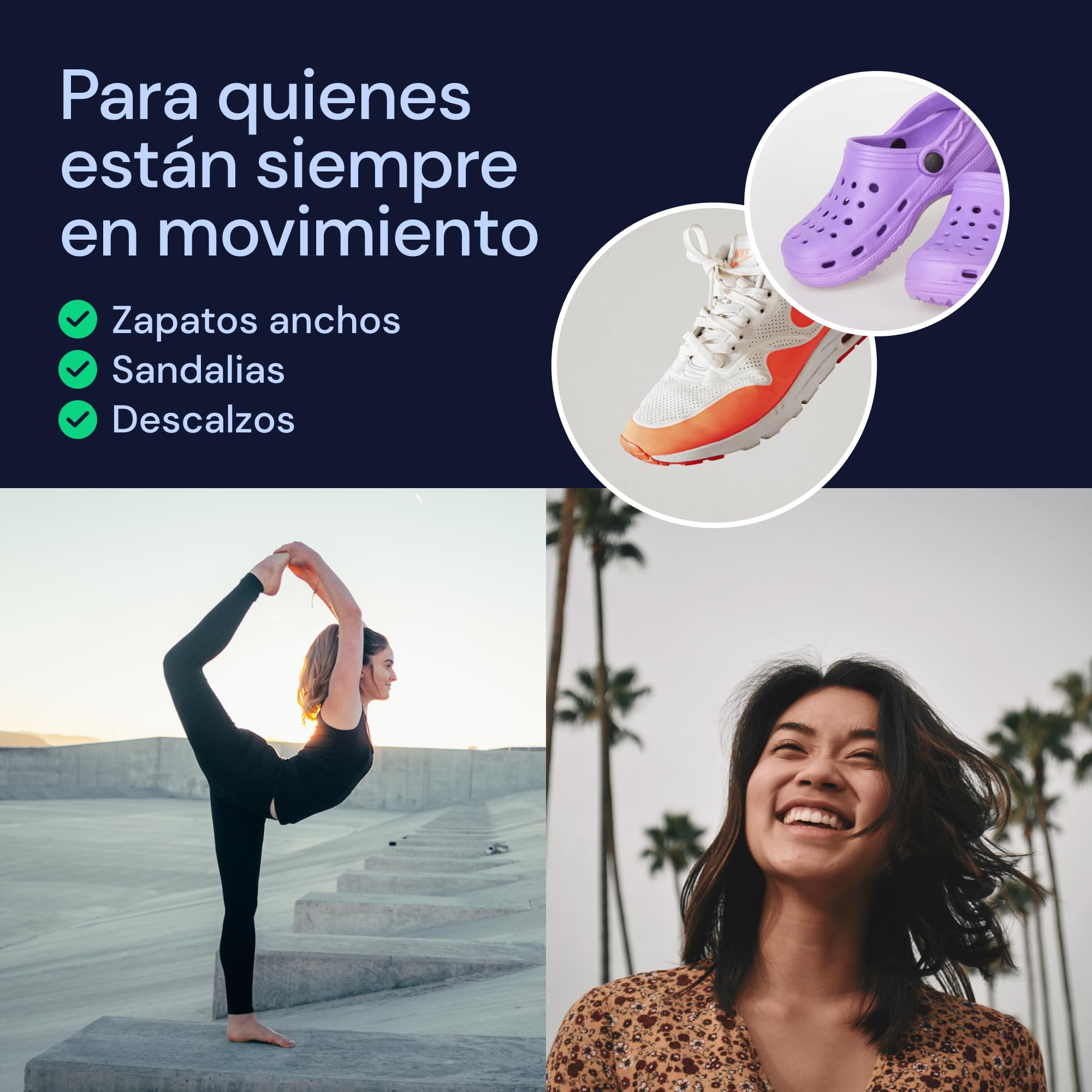 YOGAMEDIC Separadores de Dedos de los Pies Superpuestos, 4 Uds – Enderezador y Separador de Dedos – Separador de Dedos de Pie de Silicona 0% BPA – Corrector de Dedos de Pies para Relajar y Estirar