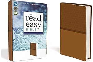 NIV, ReadEasy Bible, Large Print, Leathersoft, Tan, Red Letter Edition