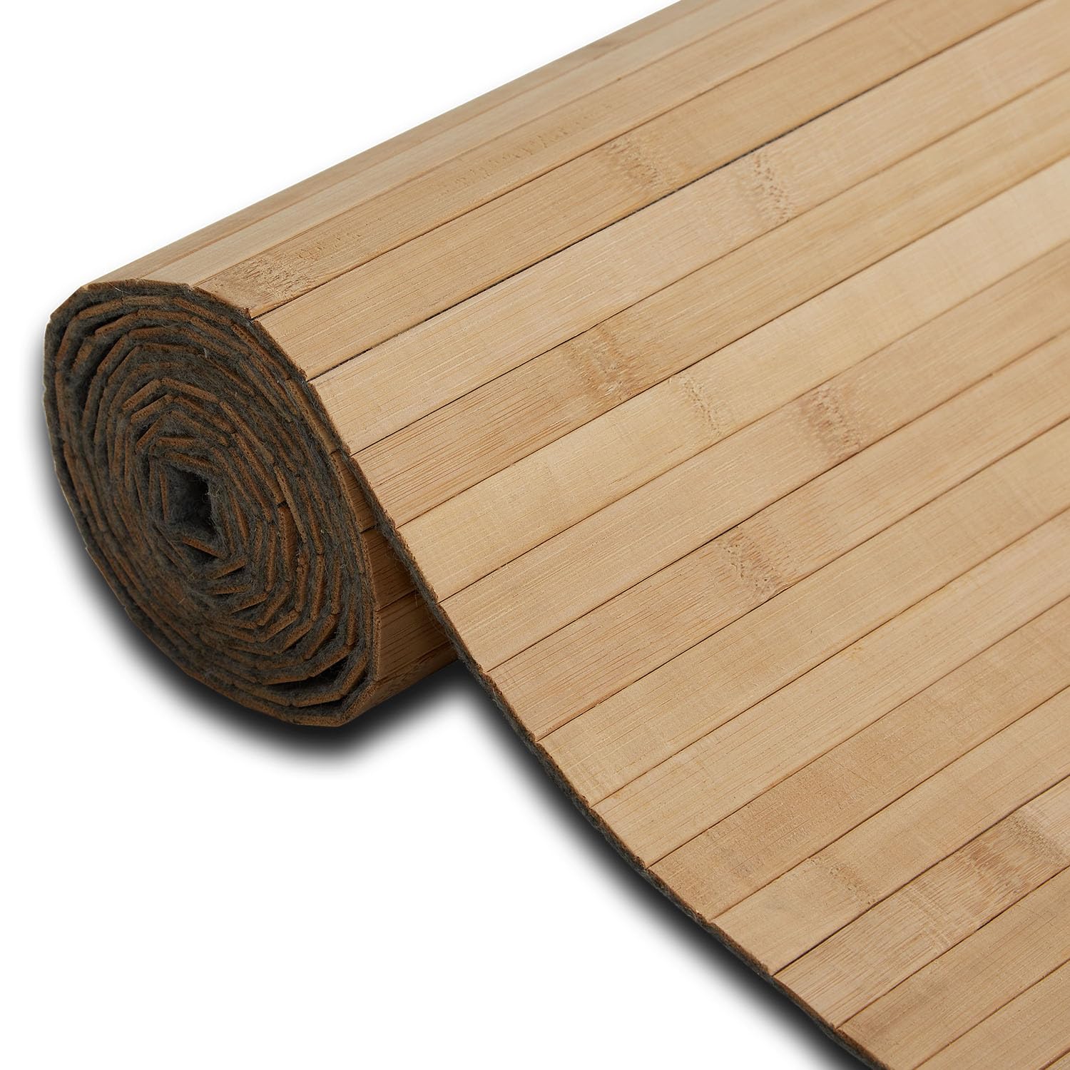 Homestyle4u 302, Séparation de pièce Bambou Marron Paravent intérieur Forme ondulée Cloison 2m de Hauteur