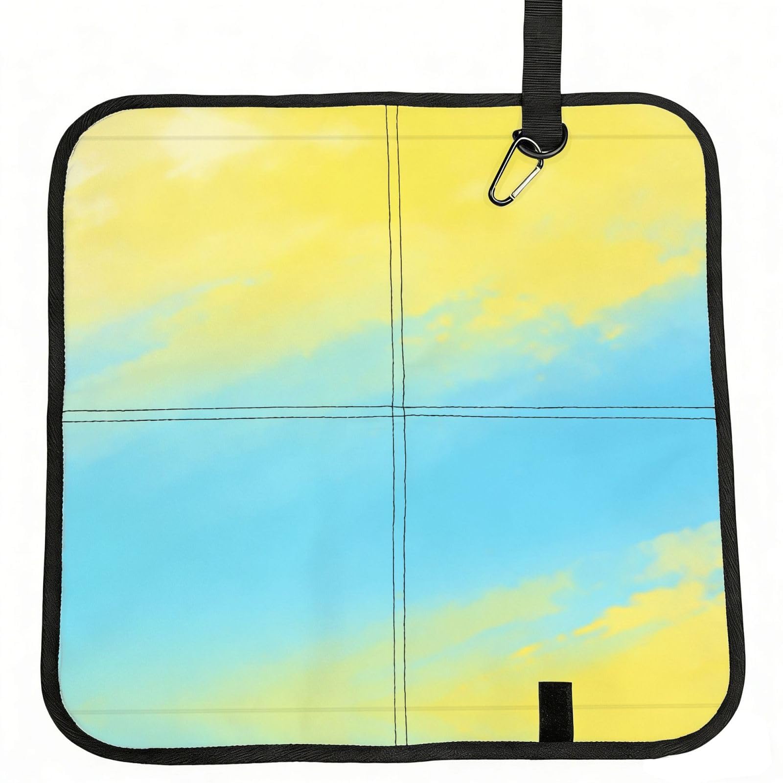 DUYIOKH Sky Gradient Print Foldable Portable Seat Cushion for World Cup Games, Camping and Outdoor Activities