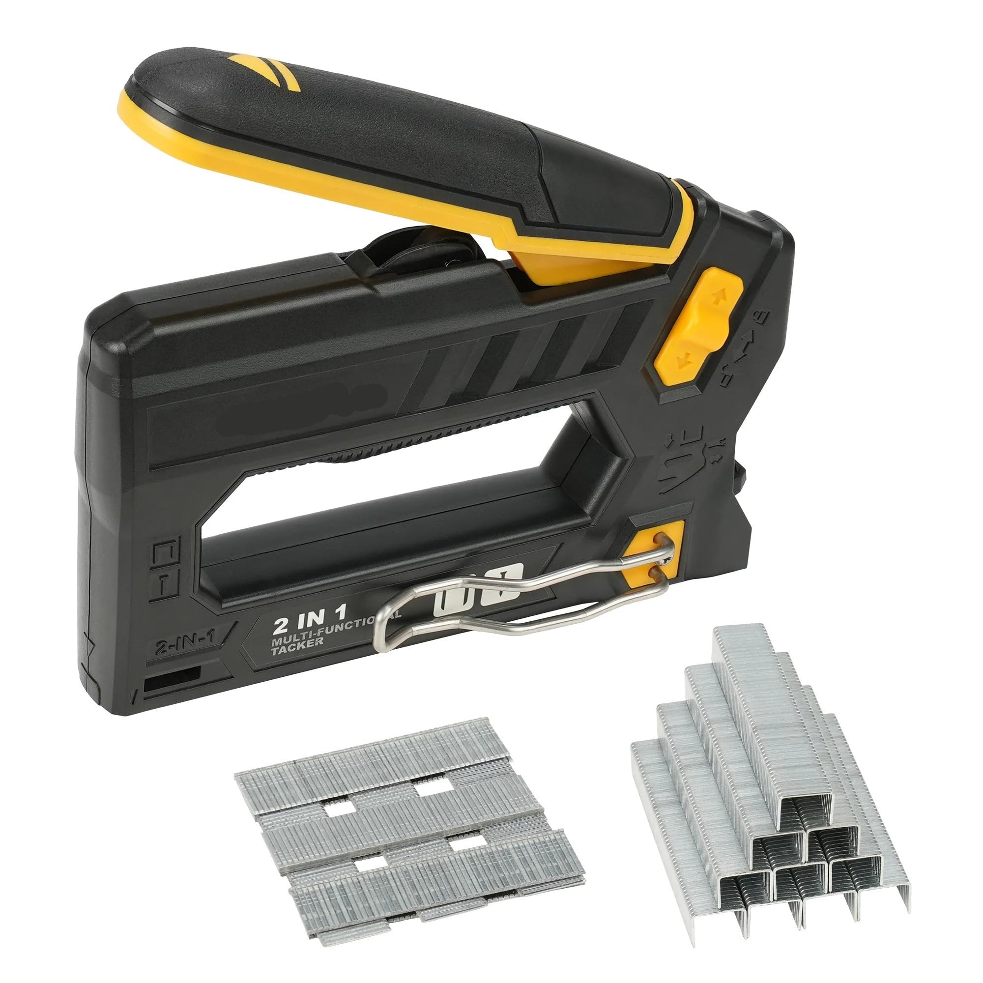 Graffettatrice Per Legno Graffatrici for legno leggero Tappezzeria | Cucitrici manuali for uso domestico Cucitrice a compressione inversa con 2000 punti metallici for carpenteria
