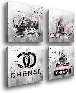 Meetdeceny Fashion Pink Wall Decorations - Grey Wall Decor for Bedroom -...