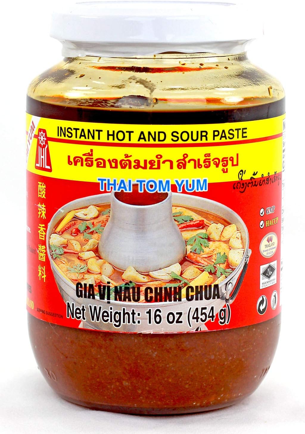 Thai Tom Yum Paste, Instant Hot and Sour Soup Base 16oz