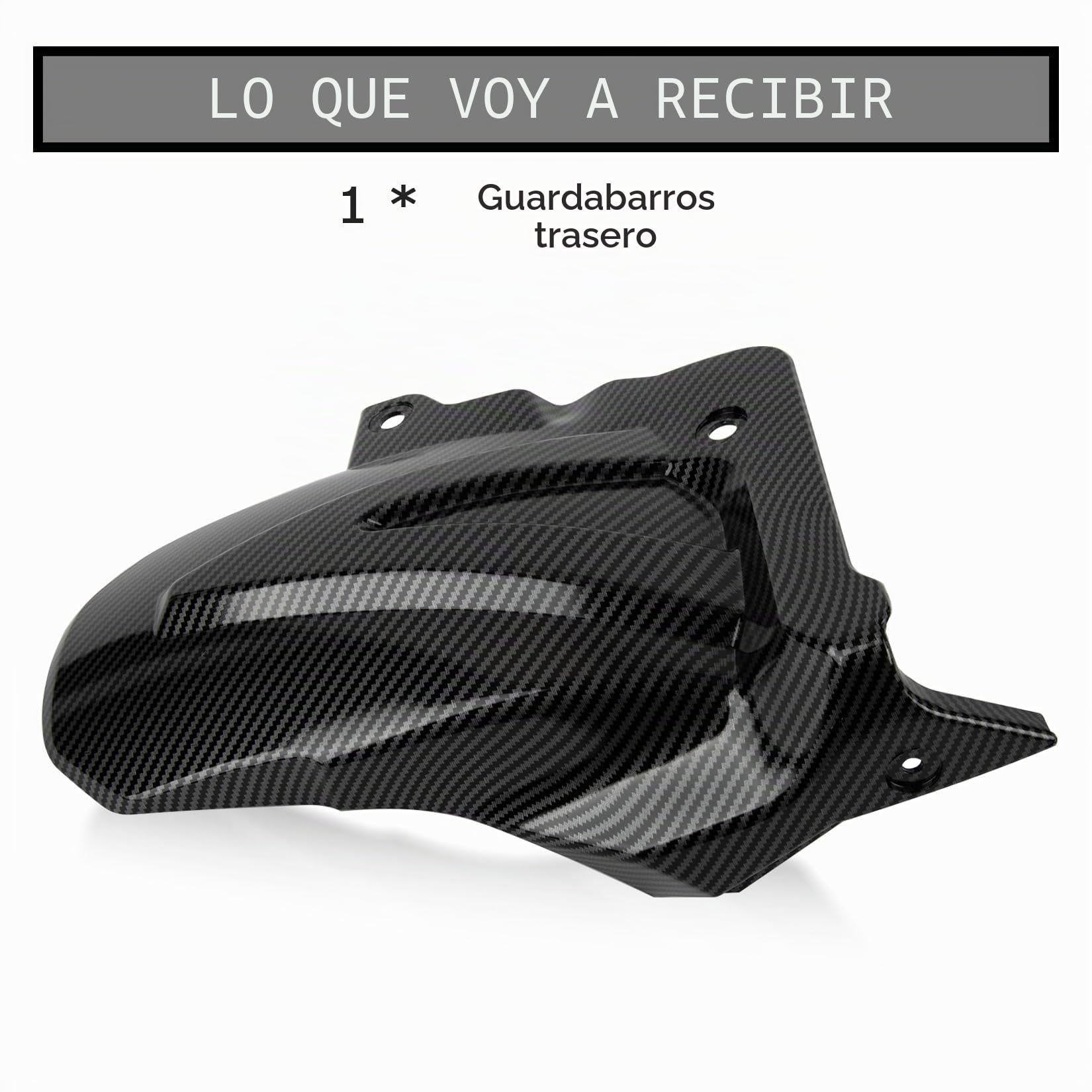 Guardabarros Trasero Splash Guards para ADV 350 2022 2023 2024 2025,PSLER Salpicadero Accesorios Motocicleta(Fibra de Carbono)