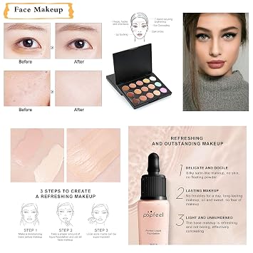 Joyeee Make Up Gift Set Professional Beauty Make Up Set with Eyeshadow Lip Gloss Blush Concealer etc. Multifunctional Cosmetic Products Kit for Teenage Girls Women # 1