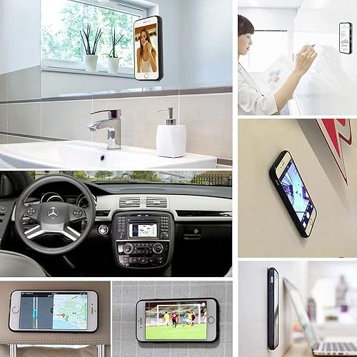 Miniatura 3 de Funda antigravedad para teléfono compatible con iPhone 15 Plus, funda antigravedad negra con succión adhesiva para selfie para iPhone 15Plus Magic