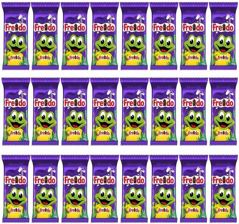 GROBITS Fredo Frog Chocolate Bars 24 Pack 18g Milk Chocolate Multipack