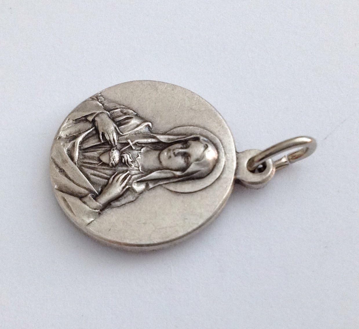 I G J THE SACRED HEART OF MARY (IMMACULATE HEART OF MARY) - THE PATRON SAINTS MEDALS - 100% MADE IN ITALY (ROUND SHAPE) - Image 4