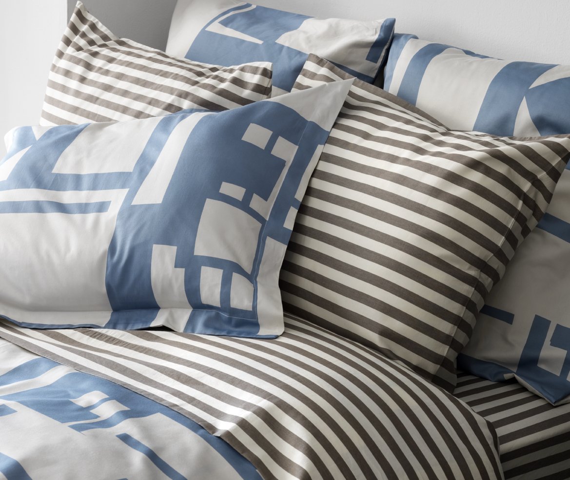 Buy DwellStudio Draper Stripe Queen Sheet Set, Ash Online at Low Prices