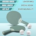 Senston Table Tennis Rackets Set, Professional Table Tennis Racket with 3 Balls, Composite Rubber Ping Pong Paddle Set gallery image