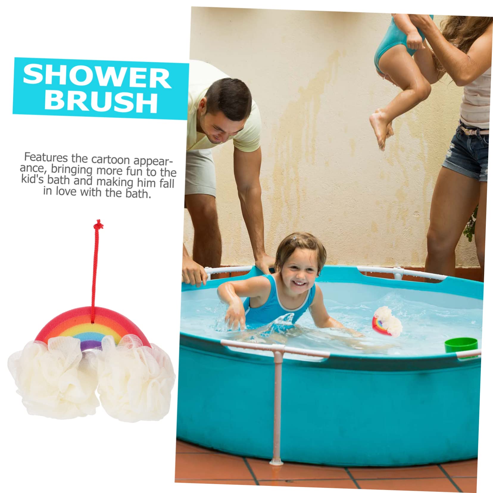 Healeved 3piezas Esponja De Baño Colorida Para Exfoliante Para Ducha y Cuerpo Para Piel Delicada Fácil De Almacenar Material Seguro y Espumoso