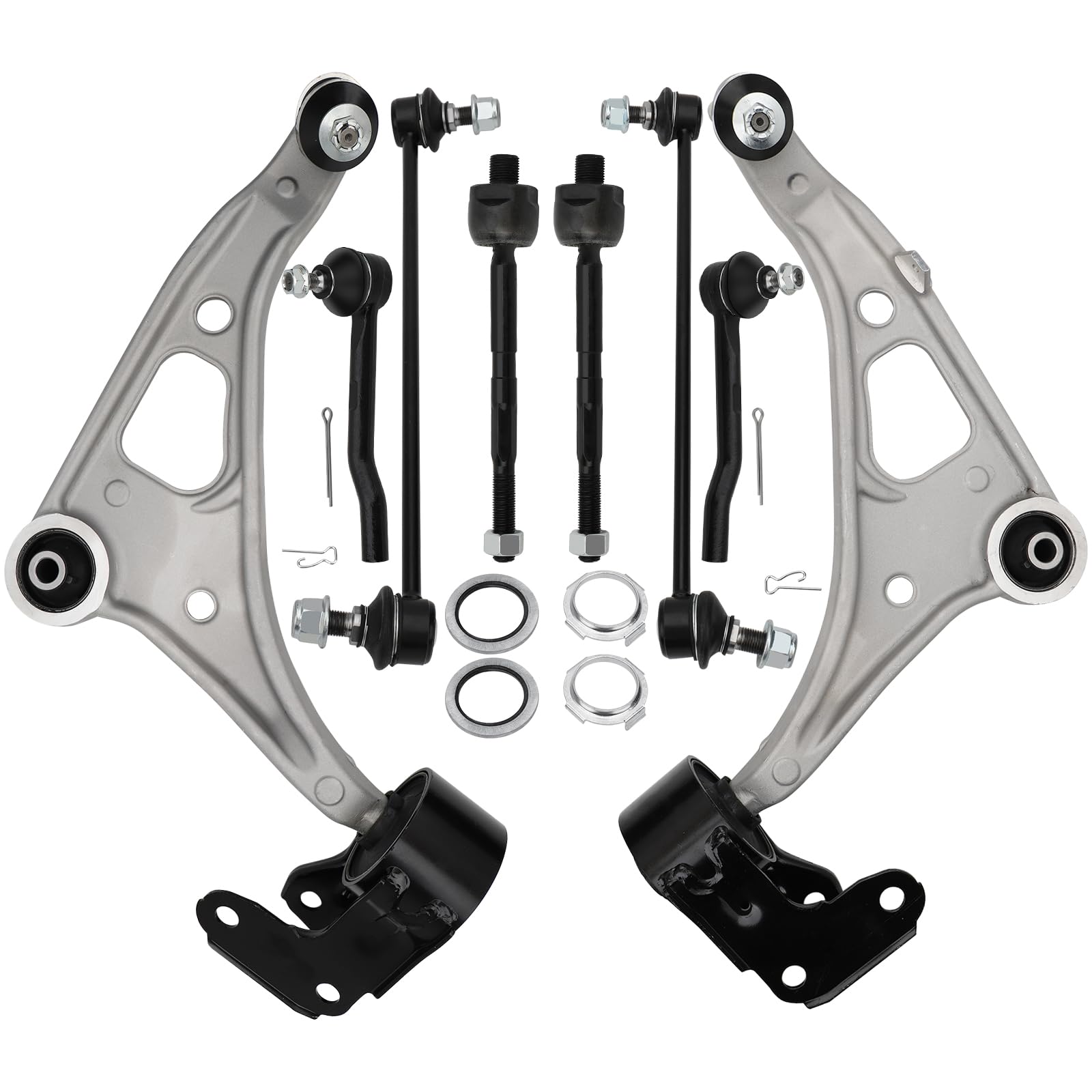 DRIVESTAR 8PCS RK623549 RK623548 Front Left Right Lower Control Arm with Ball Joint, fit 2014-2020 for Acura MDX, 2019-2021 for Honda Passport, 2016-21 for Honda Pilot, 2017-21 for Honda Ridgeline