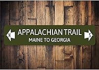 Vista 2 de Señal de flecha izquierda y derecha del sendero de los Apalaches - 3 x 13